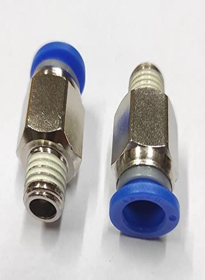 CRAFTSFY 1/4" X 12 MM OD Pneumatic Push Type Male Connector Push in Joint Pneumatic Connector Quick Fittings Size: 1/4" X 12 MM OD Quick Conector Air Fittings Size:1/4 X 12 MM (Pack of 2) - Image 3